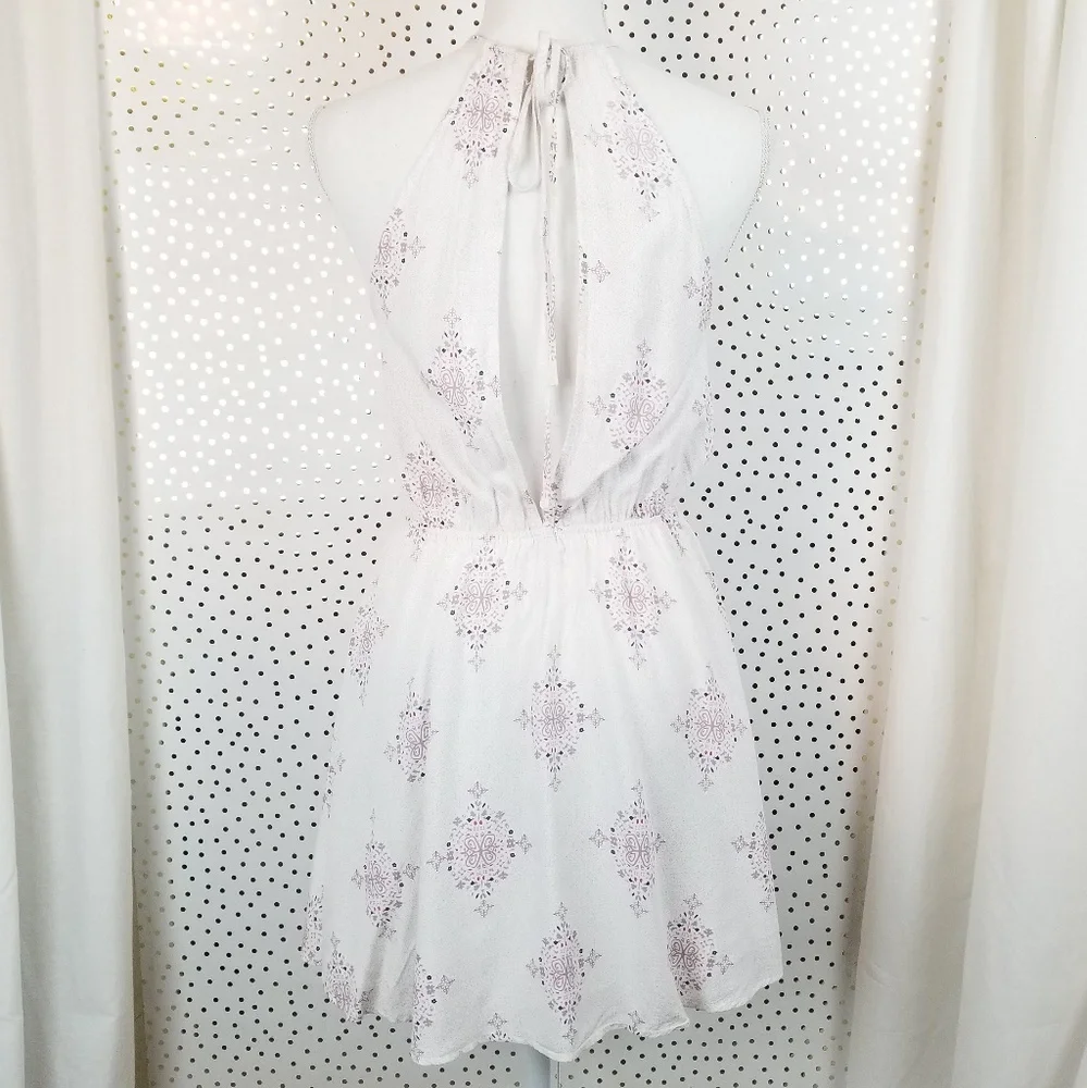 Tobi Medallion Print White Skater Dress | Size XS - Picture 5 of 8